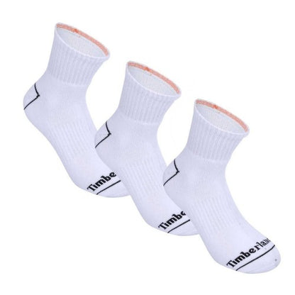 Front - Timberland Mens Bowden Quarter Socks (Pack of 3)