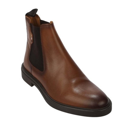 Front - Hugo Boss Mens Calev Leather Chelsea Boots