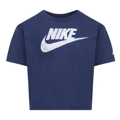 Front - Nike Girls Sci-Dye Boxy T-Shirt