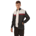 Front - Lyle & Scott Mens Colour Block Track Jacket