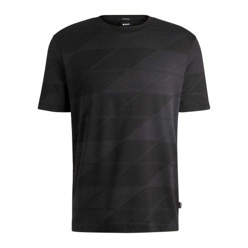 Front - Boss Mens C-Thompson 35 Two Tone Jacquard T-Shirt