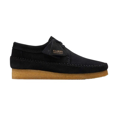 Front - Clarks Mens Weaver Suede Shoes