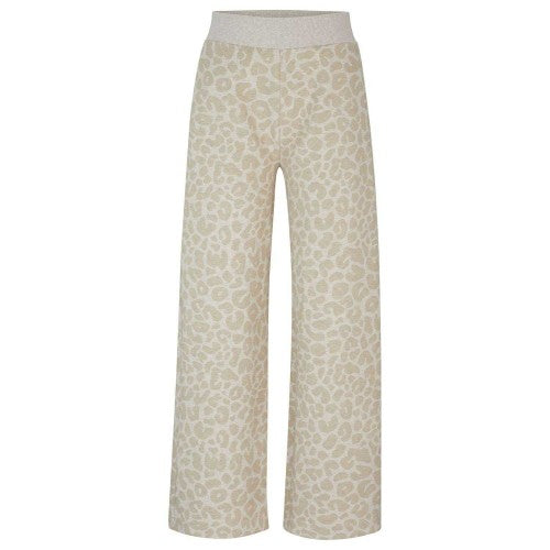 Front - Boss Womens/Ladies Naomi Leopard Print Tracksuit Bottoms