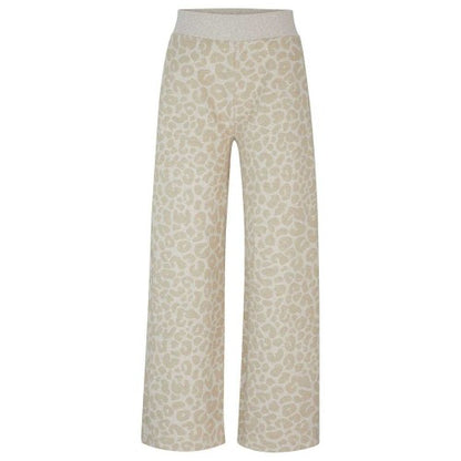 Front - Boss Womens/Ladies Naomi Leopard Print Tracksuit Bottoms