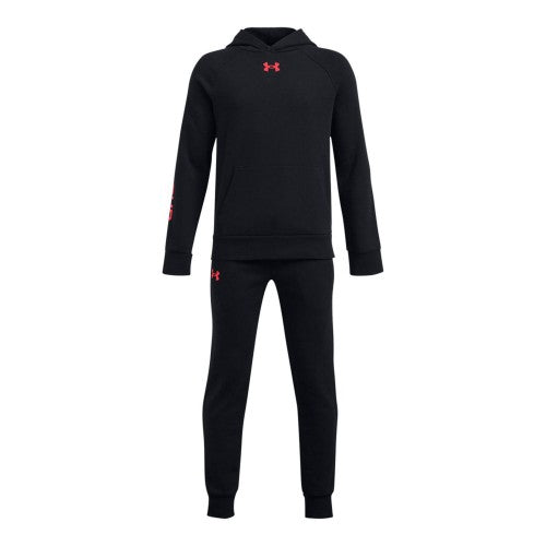 Front - Under Armour Boys Rival Fleece Tracksuit