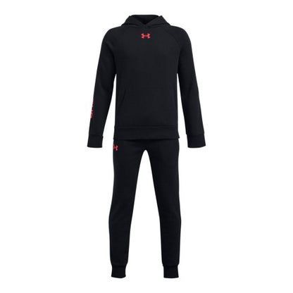 Front - Under Armour Boys Rival Fleece Tracksuit