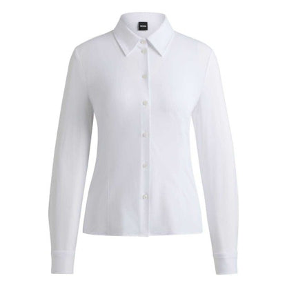 Front - Boss Womens/Ladies Boanna Extra-Slim Blouse