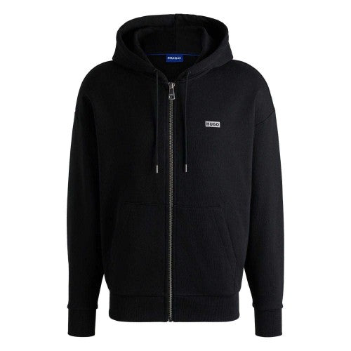 Front - Hugo Mens Nardimez Logo Full Zip Hoodie