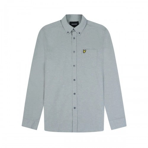 Front - Lyle & Scott Mens Cotton Linen Button-Down Shirt