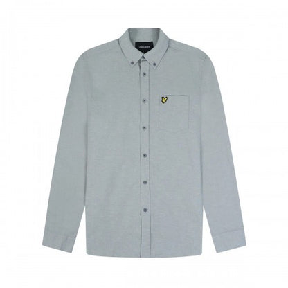 Front - Lyle & Scott Mens Cotton Linen Button-Down Shirt