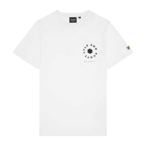 Front - Lyle & Scott Mens Football Wheel Graphic T-Shirt