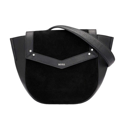 Front - Boss Ivy Leather Handbag