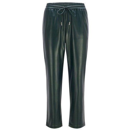 Front - Boss Womens/Ladies Talilia Leather Trousers