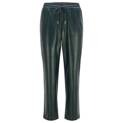 Front - Boss Womens/Ladies Talilia Leather Trousers