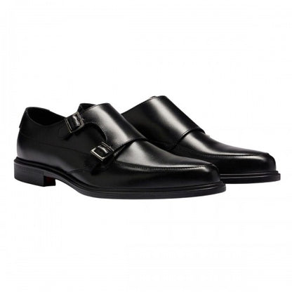 Front - Hugo Mens Kerr Monk Cow Leather Shoes