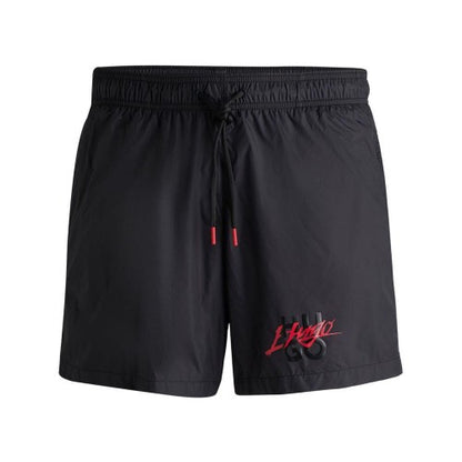 Front - Hugo Mens Stacked Logo Swim Shorts