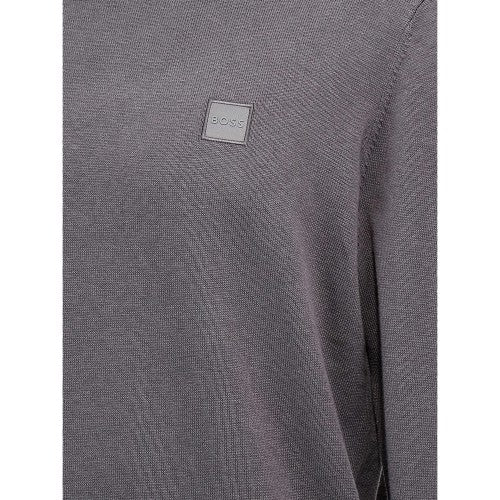 Front - Hugo Boss Mens Kanovano Cotton Cashmere Sweatshirt