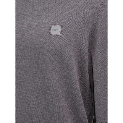 Front - Hugo Boss Mens Kanovano Cotton Cashmere Sweatshirt