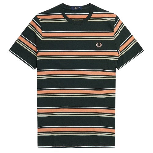 Front - Fred Perry Mens Striped T-Shirt