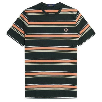 Front - Fred Perry Mens Striped T-Shirt