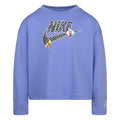 Front - Nike Girls Notebook Knitted Long-Sleeved T-Shirt