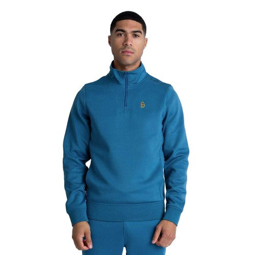 Front - Luke 1977 Mens Quarter Zip Sweatshirt