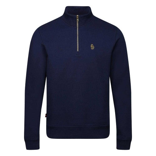 Front - Luke 1977 Mens Higgs 2 Quarter Zip Sweatshirt