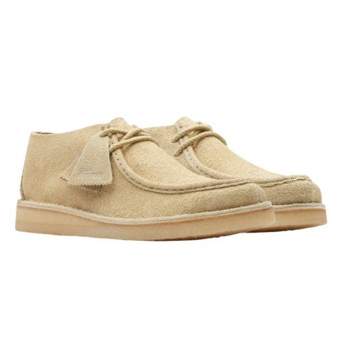 Front - Clarks Mens Desert Nomad Suede Shoes
