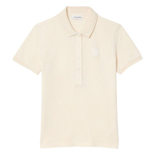 Front - Lacoste Womens/Ladies Washed Petit Pique Slim Polo Shirt