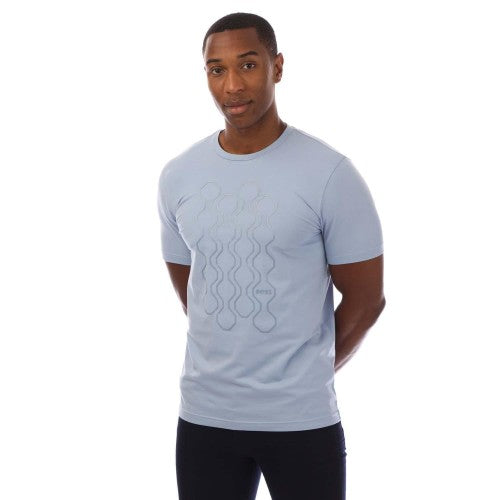 Front - Boss Mens Mirror Artwork T-Shirt