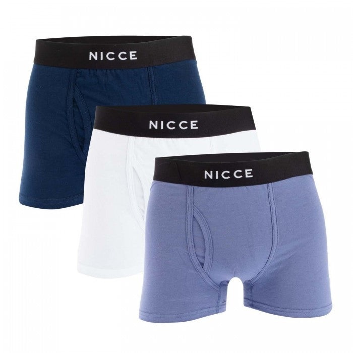 Front - Nicce Mens Hikari Boxer Shorts (Pack of 3)
