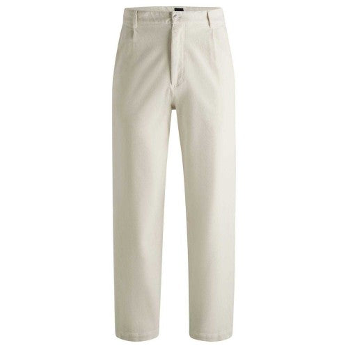 Front - Boss Mens Relaxed Fit Trousers