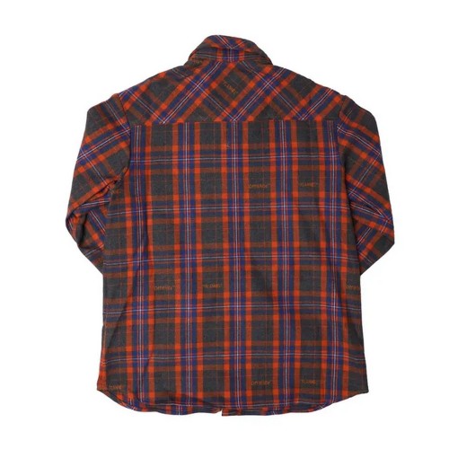 Front - Off White Childrens/Kids Checked Flannel Shirt