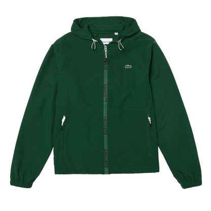 Front - Lacoste Mens Water Resistant Bomber Jacket