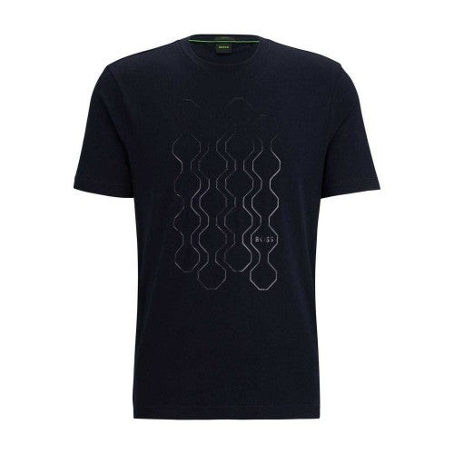 Front - Boss Mens Mirror Artwork T-Shirt
