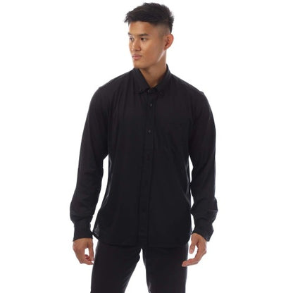 Front - Tom Ford Mens Silk Cotton Blend Button-Down Shirt