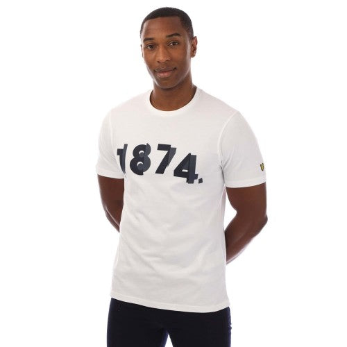 Front - Lyle & Scott Mens 1874 Graphic T-Shirt