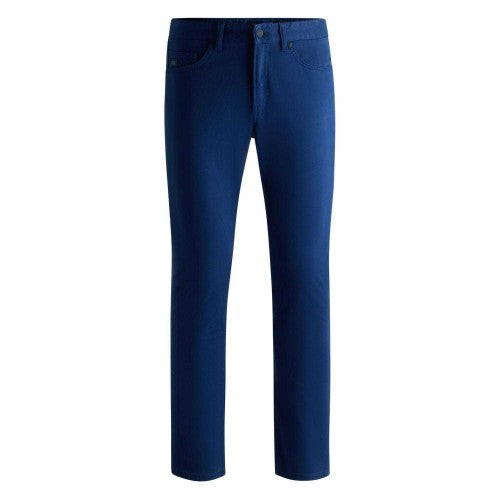 Front - Boss Mens H-Delaware5 Garment Dyed Trousers