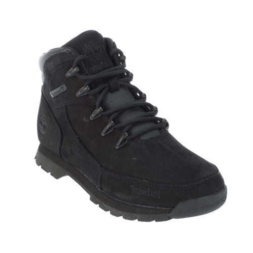 Front - Timberland Boys Euro Rock Leather Lace Up Boots