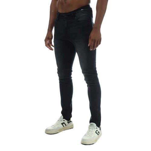 Front - Duck and Cover Mens Overbug Tapered Jeans