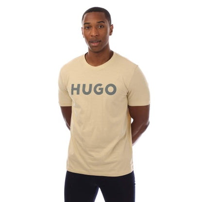 Front - Hugo Mens Dulivio Logo T-Shirt