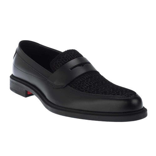 Front - Hugo Boss Mens Slip-on Penny Loafers