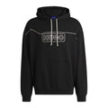 Front - Hugo Mens Noiderhood Logo Stitch Detail Hoodie