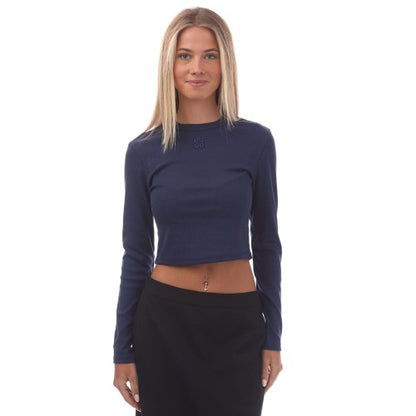 Front - Hugo Womens/Ladies Dafilomena_3 Stacked Logo Top