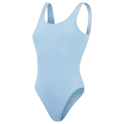 Front - Speedo Womens/Ladies Textured U-Back One Piece Swimsuit