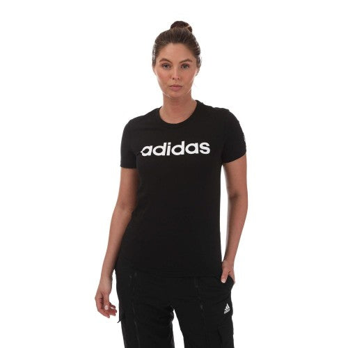 Front - Adidas Womens/Ladies Essentials Logo Slim T-Shirt