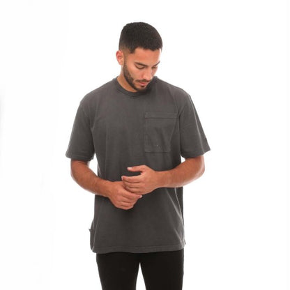 Front - Established Mens Washed Pocket T-Shirt