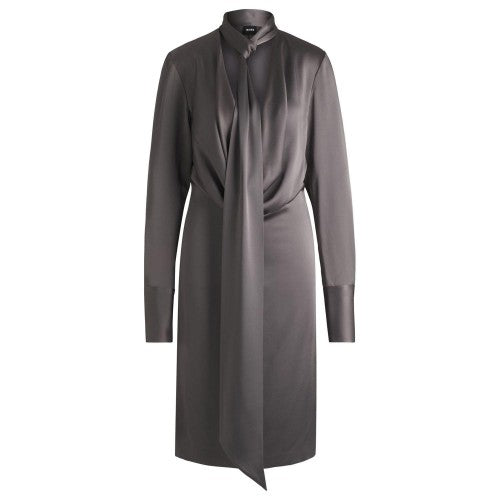 Front - Boss Womens/Ladies Bascarva Long-Sleeved Dress
