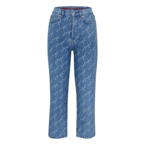 Front - Hugo Boss Womens/Ladies 933 Regular Jeans