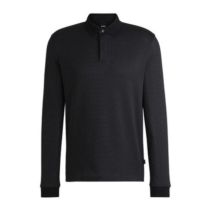 Front - Boss Mens H-Pado 431 Long-Sleeved Polo Shirt